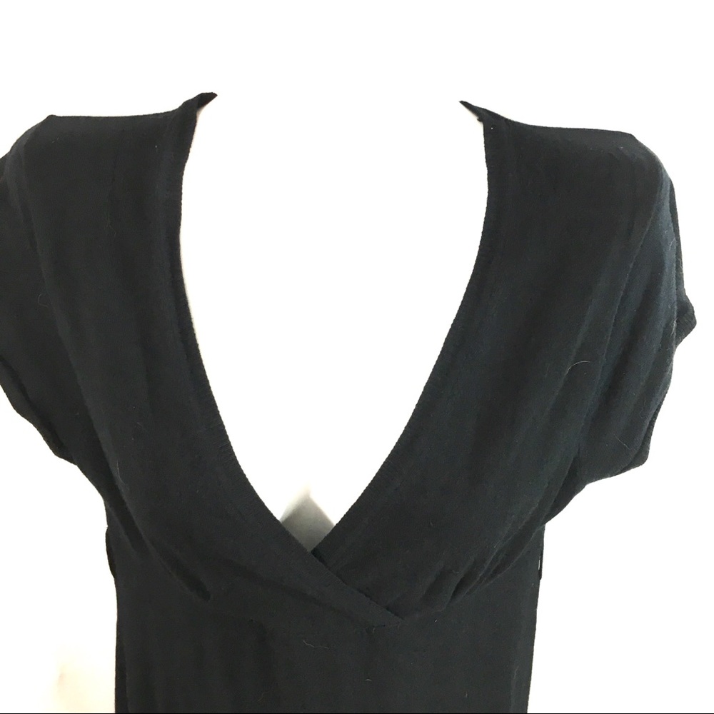 BCBG Soft Black Knit Empire LG